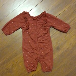 Rust Red Kids One Piece